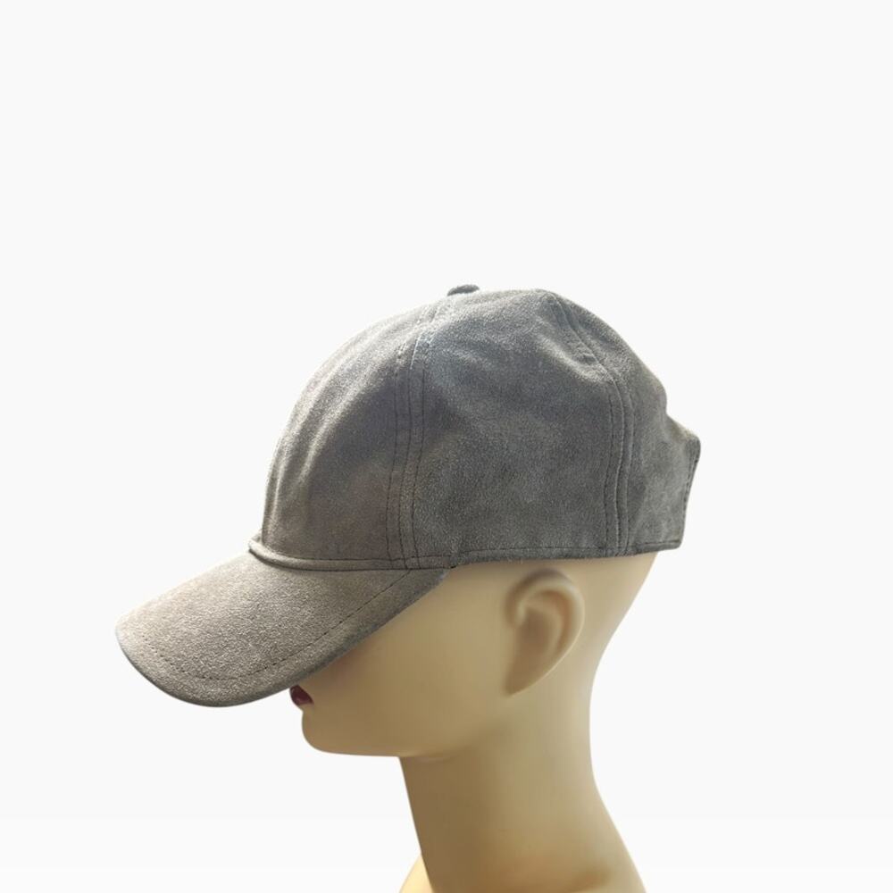 Rag & Bone New York Taupe Suede Unisex Baseball Cap One Size Leather Strap - Picture 2 of 13